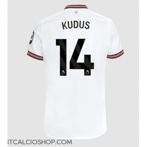 West Ham United Mohammed Kudus #14 Seconda Maglia 2023-24 Manica Corta